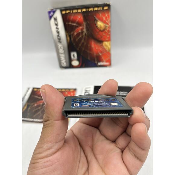 Spider-Man 2 GBA Game Boy Advance Complete CIB Good Condition! NICE! - Picture 4 of 13